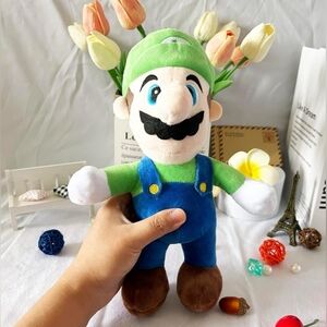 10-inch Luigi Plush Toy – Soft Gift for Kids & Fans
